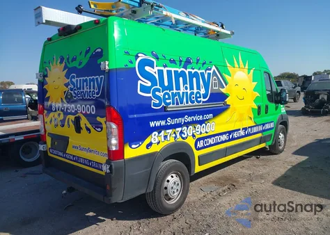 2023 Ram Promaster 2500 High Roof 159 Wb from USA, damaged, VIN 3C6LRVDGXPE603778